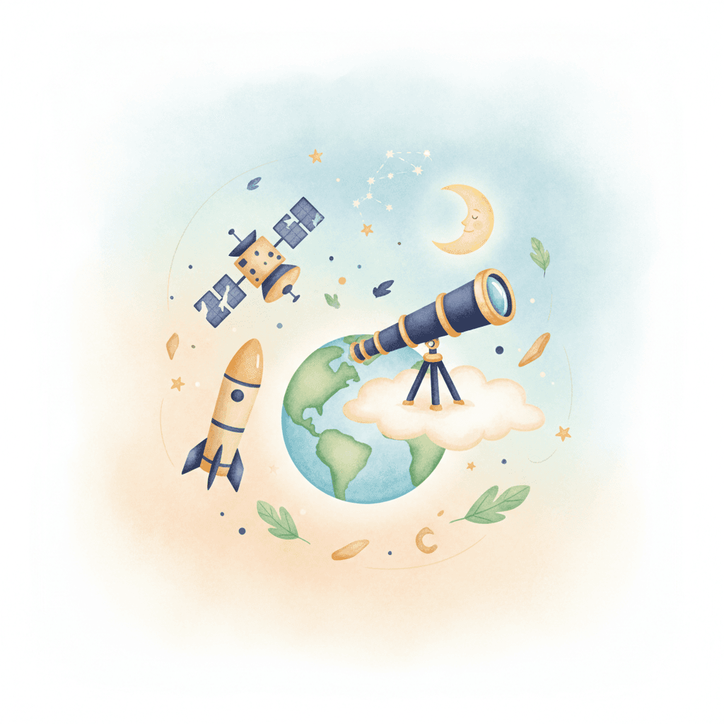 Cover image for German reading article: Müll im All: Wie gefährlich ist der Schrott im Orbit wirklich?
