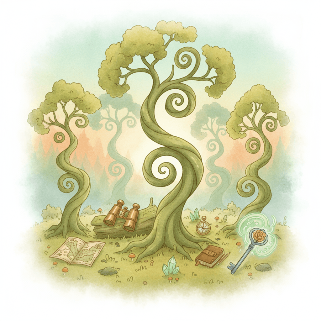 Cover image for German podcast episode: Das Rätsel der tanzenden Bäume