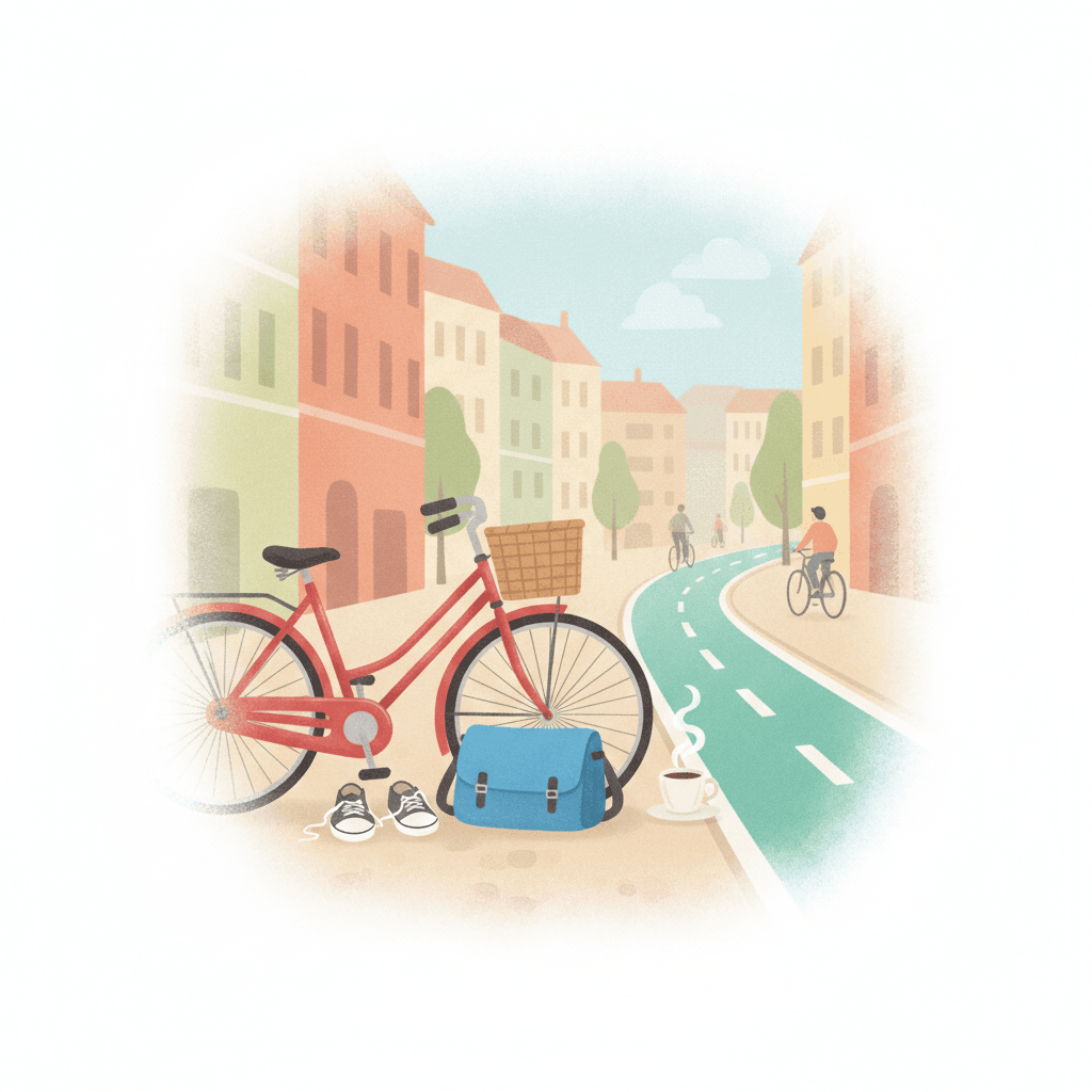 Cover image for German podcast episode: Mit dem Rad durch die Stadt: Wo neue Wege entstehen
