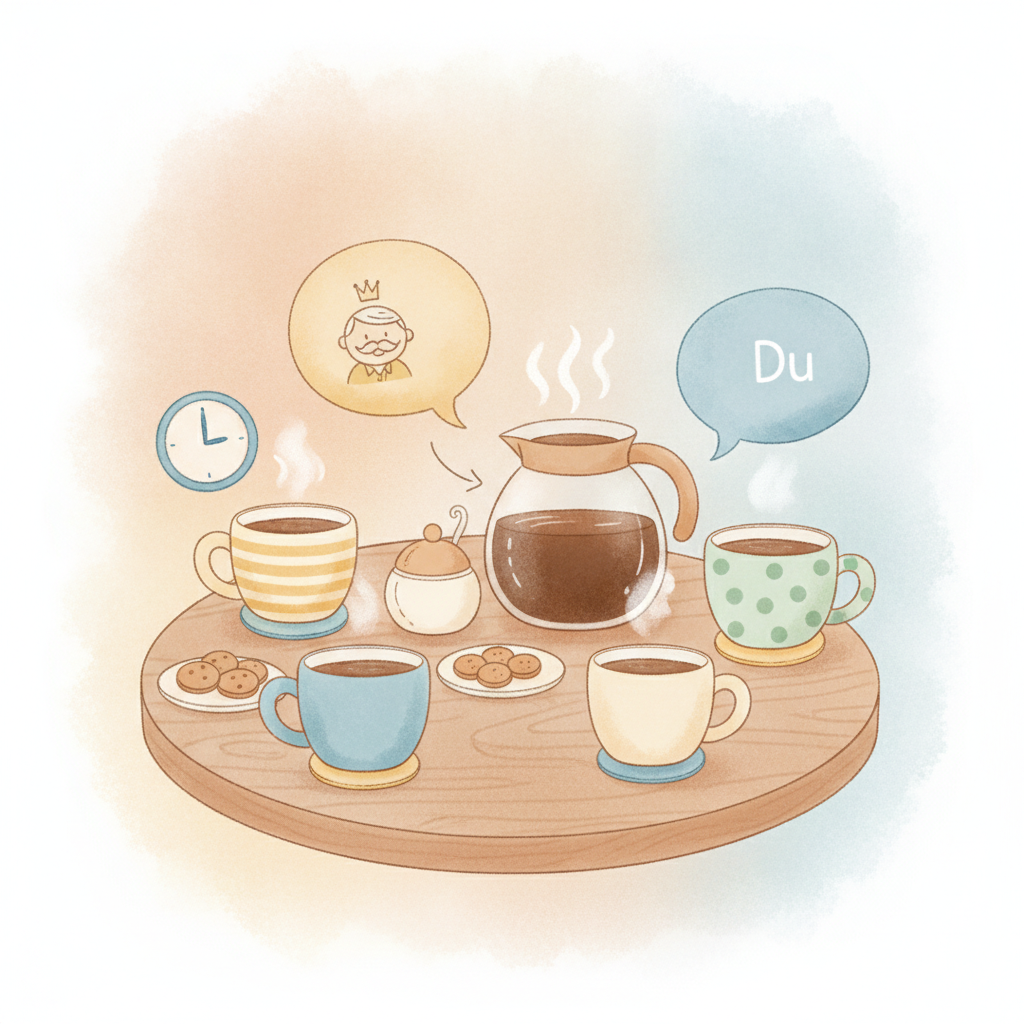 Cover: Kaffeepause mit Chef: Duzen oder Siezen?